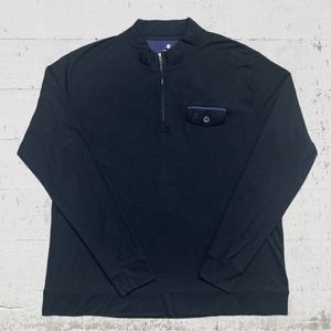 Coolibar Black 3/4 Zip Wool Blend Suntect UPF 50+Size XL